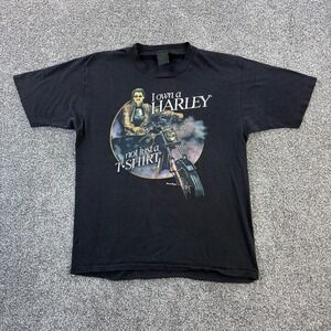 Vintage Harley-Davidson 3D Emblem Shirt Mens M I Own‎ A Harley Not Just T Shirt